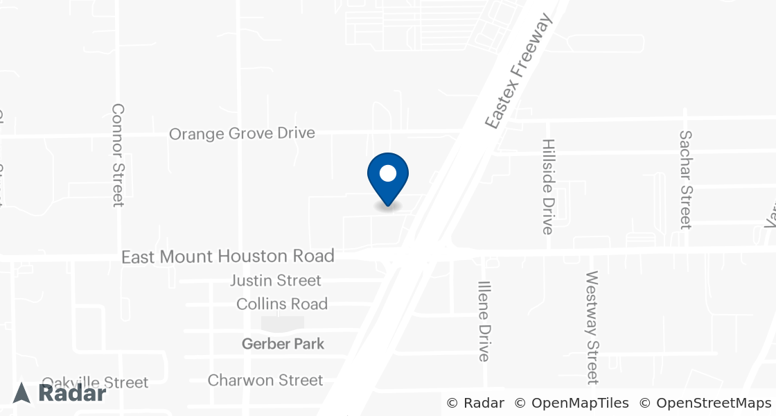 Map of Dairy Queen Location:: 11741 Eastex Fwy, Houston, TX, 77039-6205